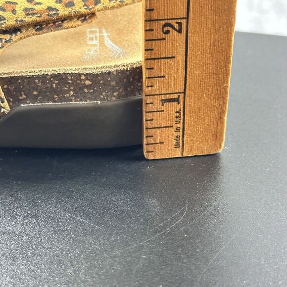 Dansko Reece Sandals Shoes Womens Size 41 EU Leopard Suede Leather 10.5-11 US* - Picture 8 of 15